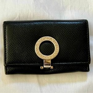 Bvlgari Coin Purse with silver hardware